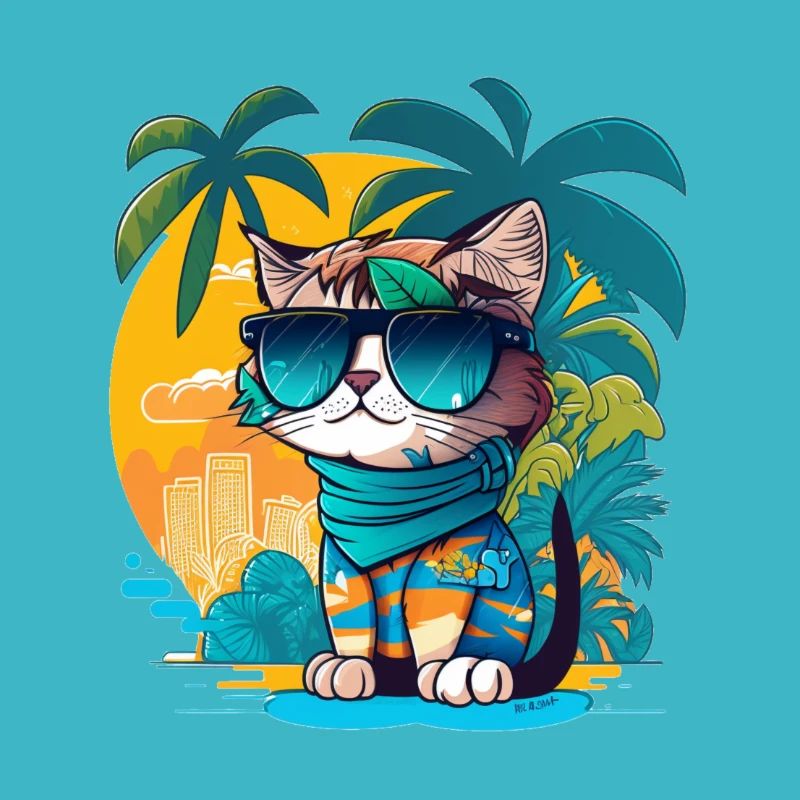 Mignon chat tropical 4