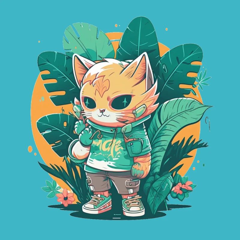 Mignon chat tropical 5
