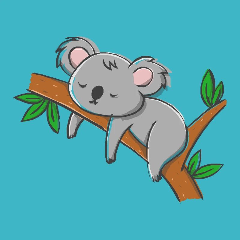 Koala ours Koala endormi. Idéal pour dormir.
