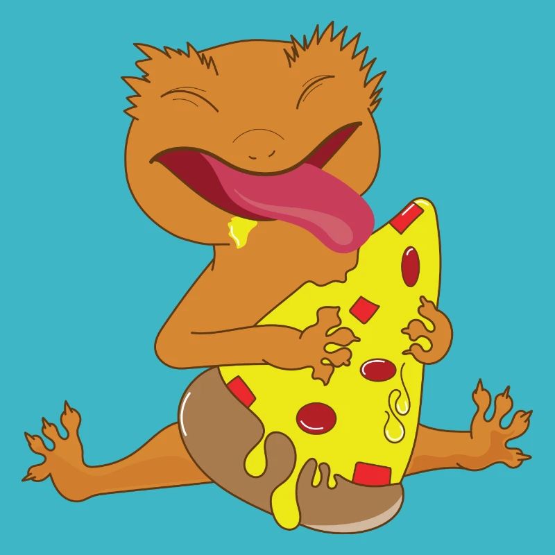 Citations sur un mignon gecko huppé mangeant une