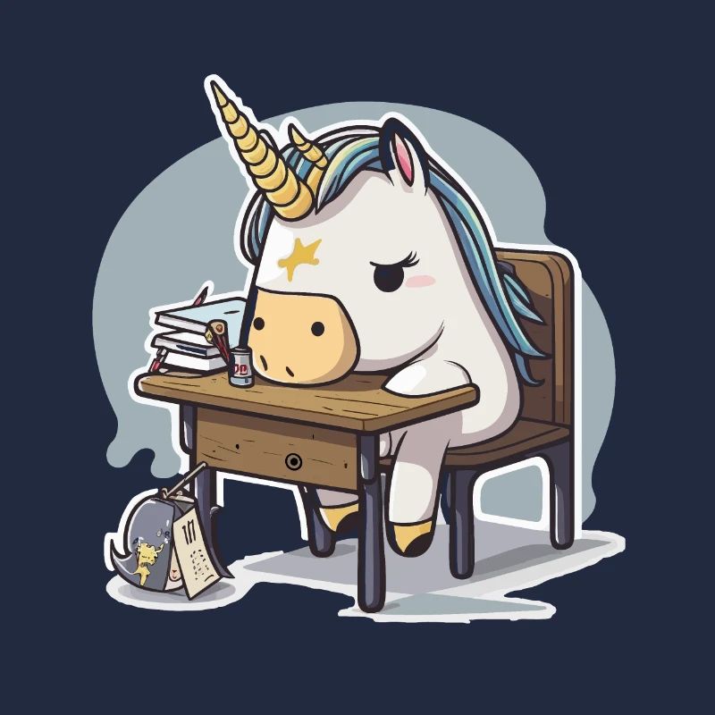 Einhorn-Studentin
