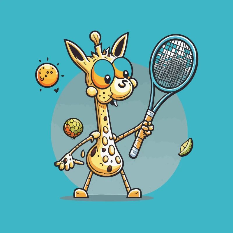 Tennisprofi Giraffe