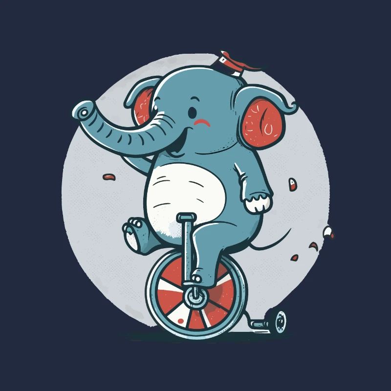 Einrad Elefant
