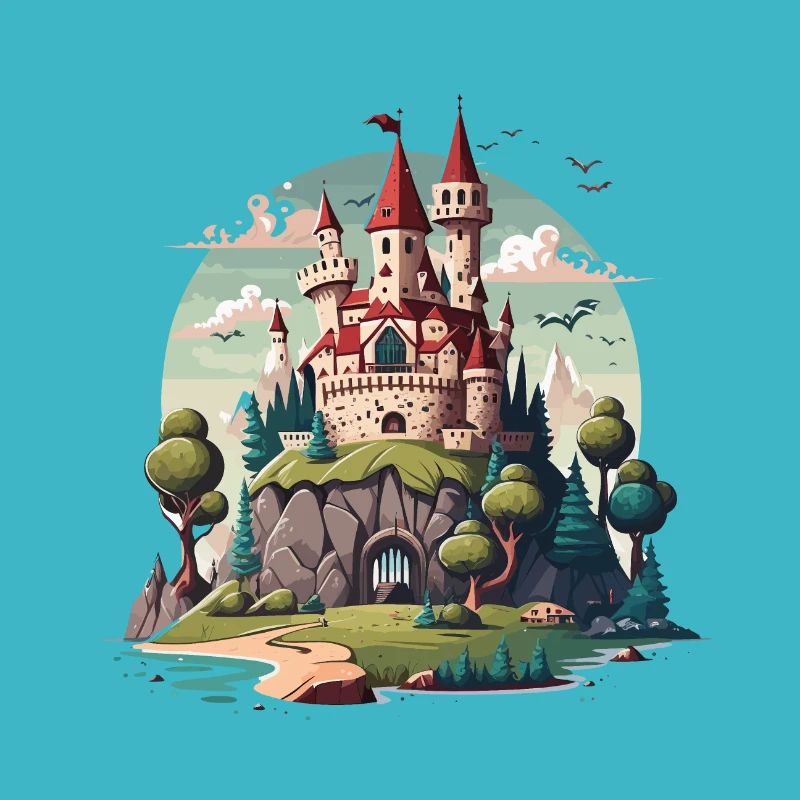 Château dans les collines