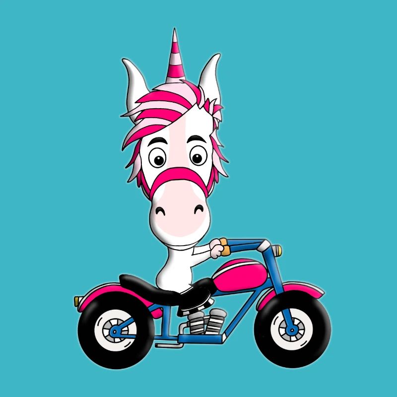 MOTORRAD - BIKER - EINHORN