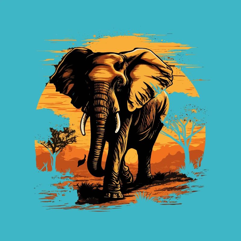 Éléphant majestueux