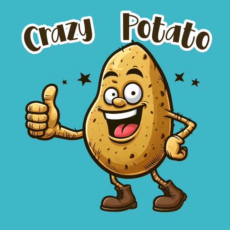 Crazy Veggies: Potato thumbs up