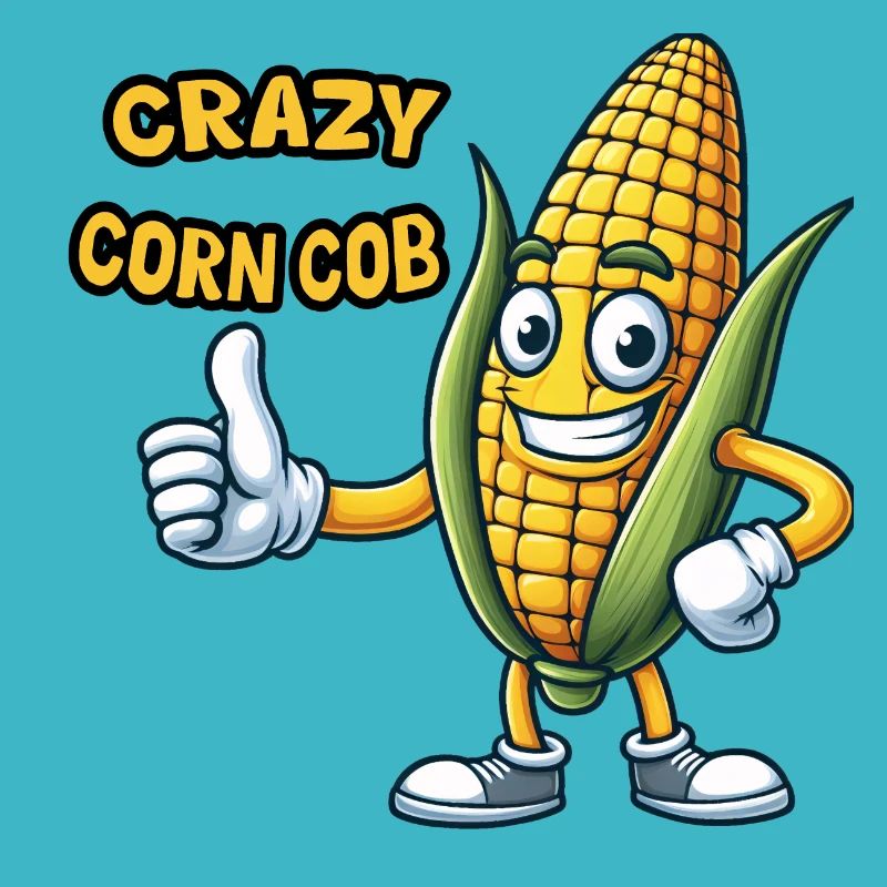 Crazy Veggies Corn Cob Thumbs Up