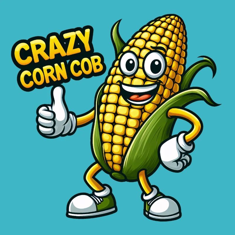 Crazy Veggies: Corn Cob Thumbs Up