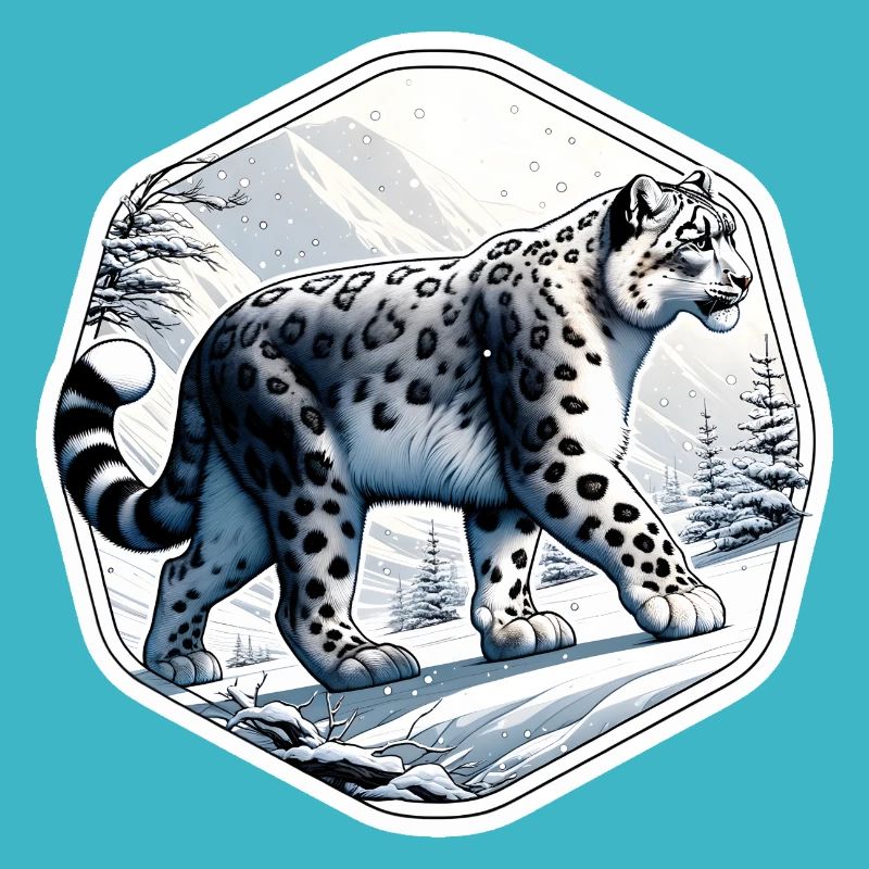 Snow Leopard Leopard White Leopard