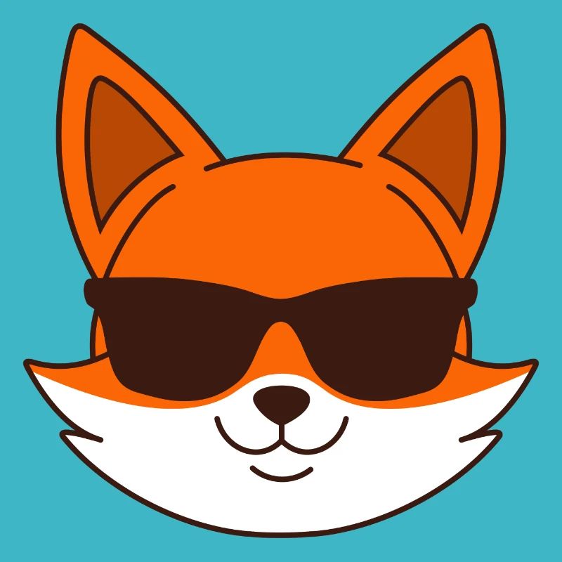 Fuchs mit Sonnenbrille