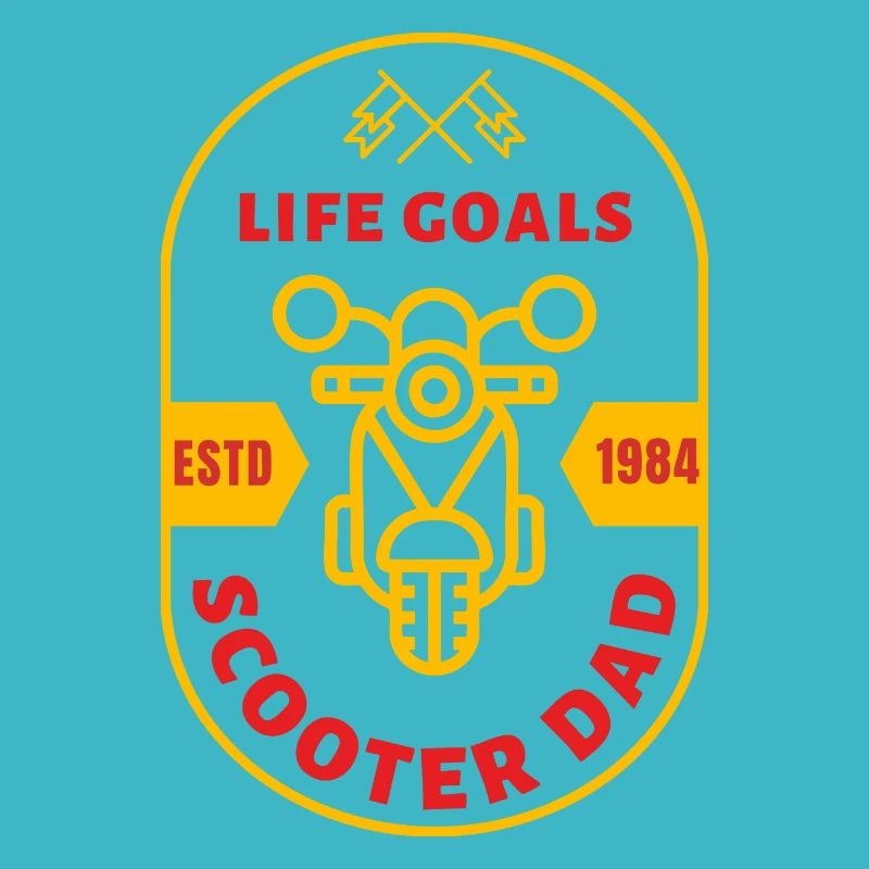 Scooter Dad – Vintage Motorroller Badge