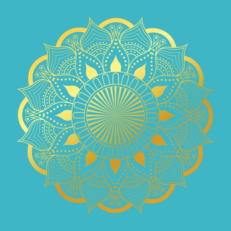 Goldenes Mandala