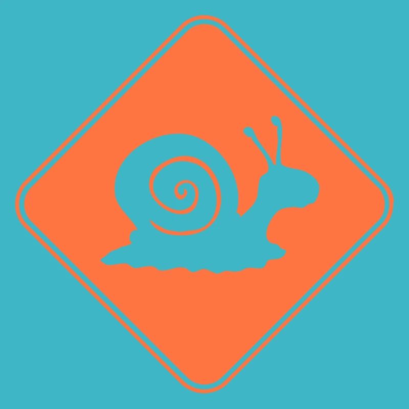 Snail Danger Caution Sign Warning