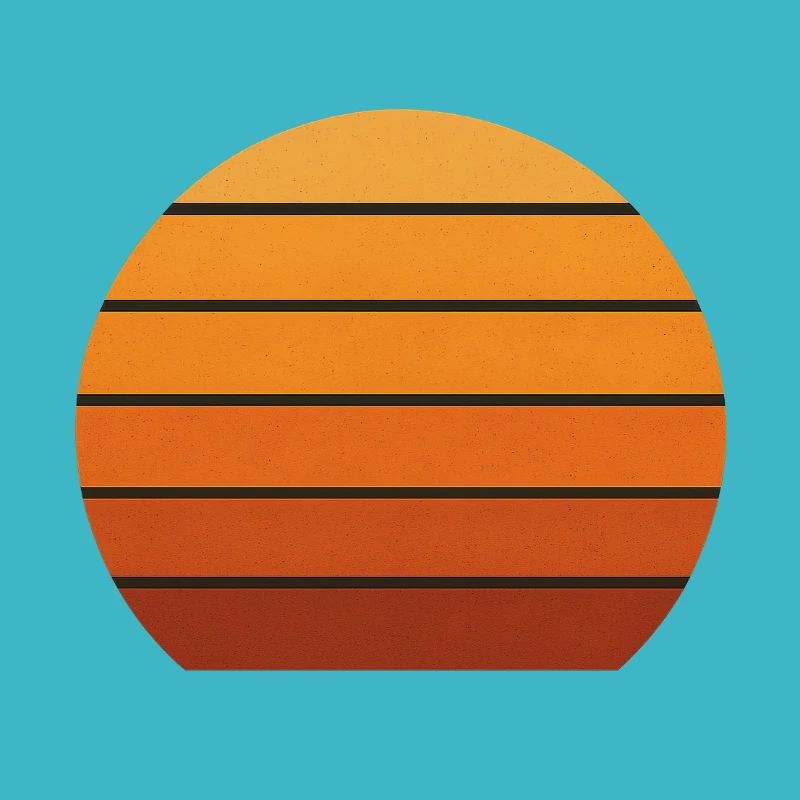 Abstrakte Sonnenuntergangs-Silhouette