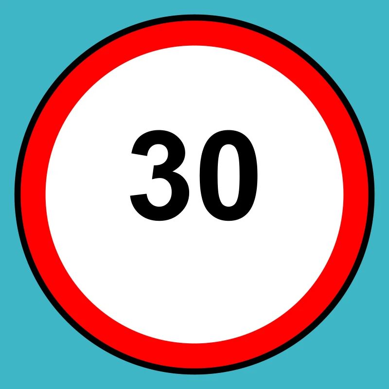 Tempo 30 Schild Muster