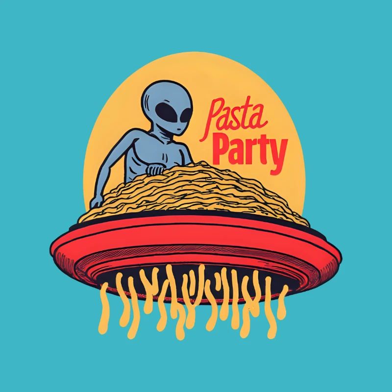 Pasta Party Alien UFO