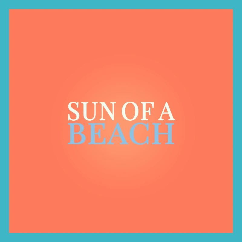 Sole di una spiaggia – Design estivo sfacciato