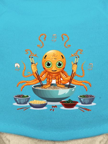 Small tentacle in ramen soup