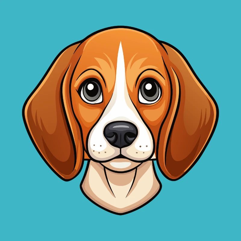 Visage de beagle