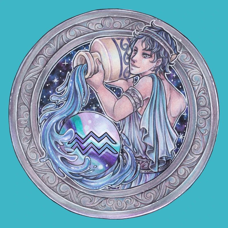 Zodiac Sign Sternzeichen Wassermann Aquarius
