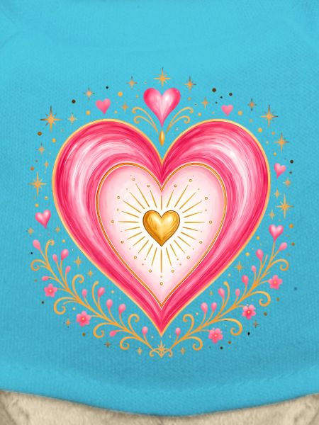 Heart pink gold