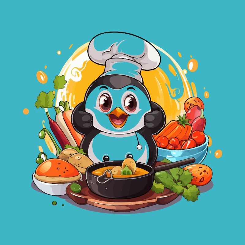 Küchen-Pinguin Kochkunst