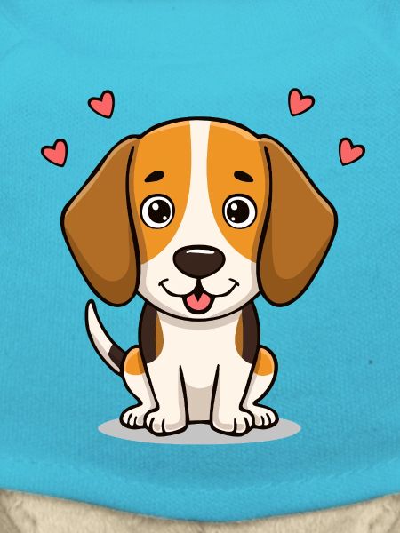 Niedlicher kleiner Beagle (Comic)