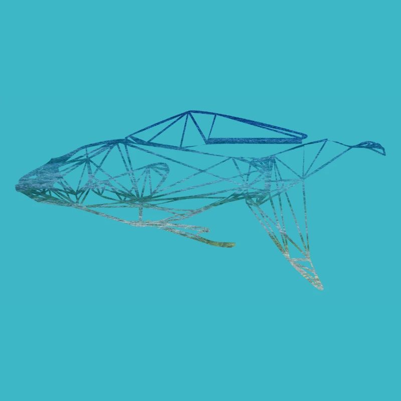 pêches de poissons géométriques cadeau de pêche angles enfants