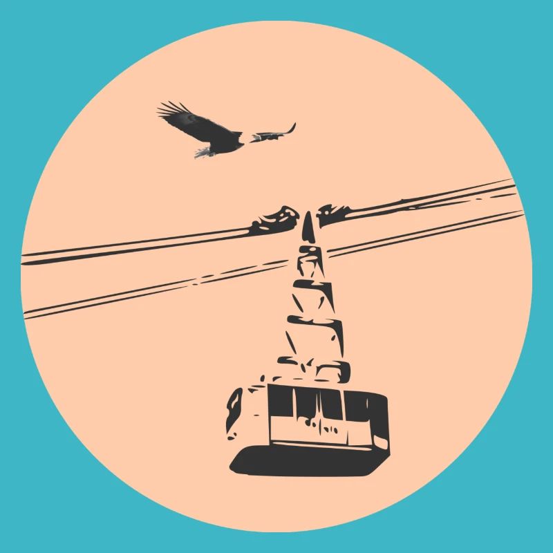 Gondola with eagle orange