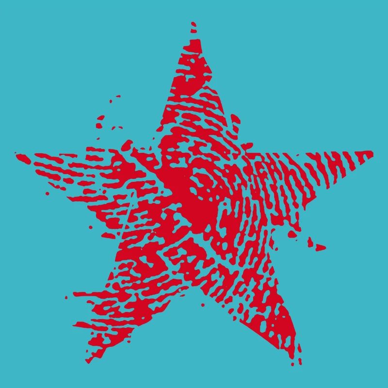 Røde stjernefingeraftryk