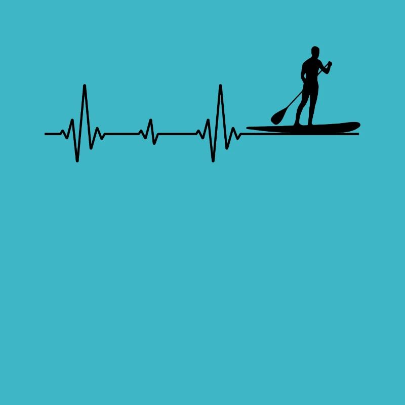 Paddleboard Paddleboard Paddle Heartbeat