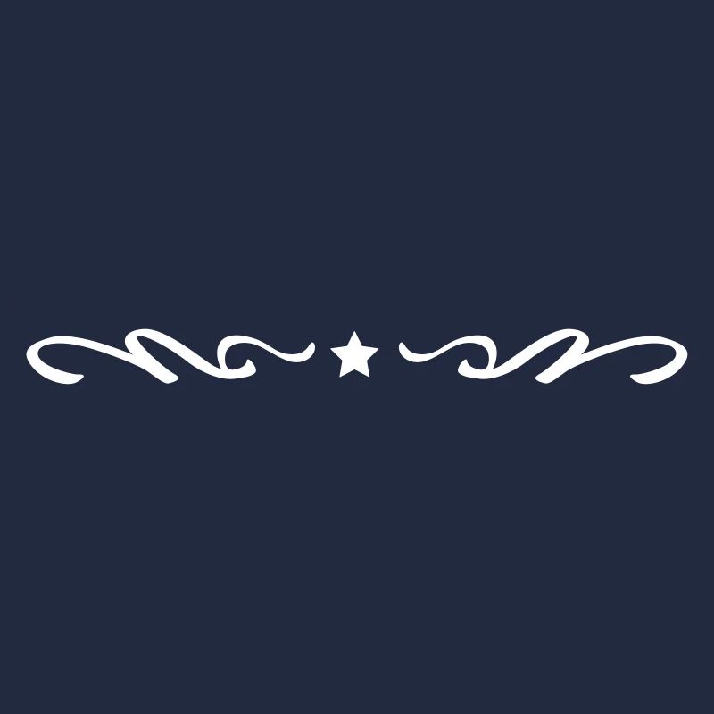 Star ornament line element icon