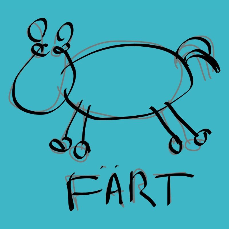 Färt, Pferd, T-Shirt, Geschenk