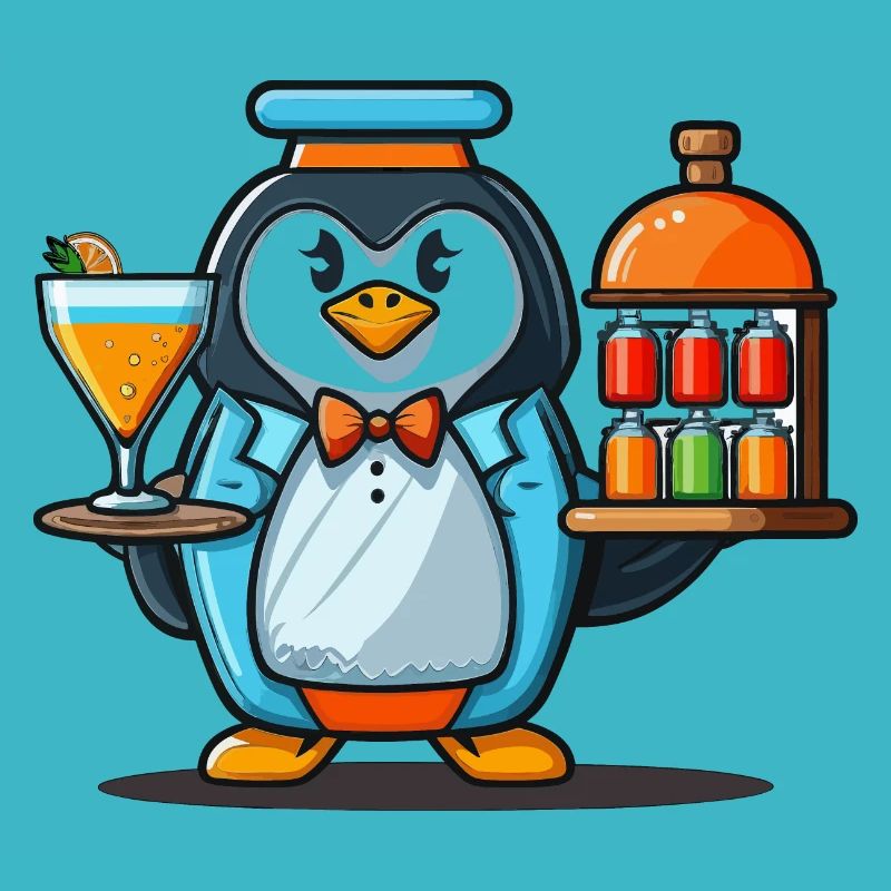 Pinguine gießen