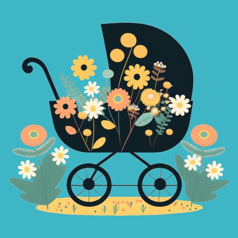 Flowery stroller 5