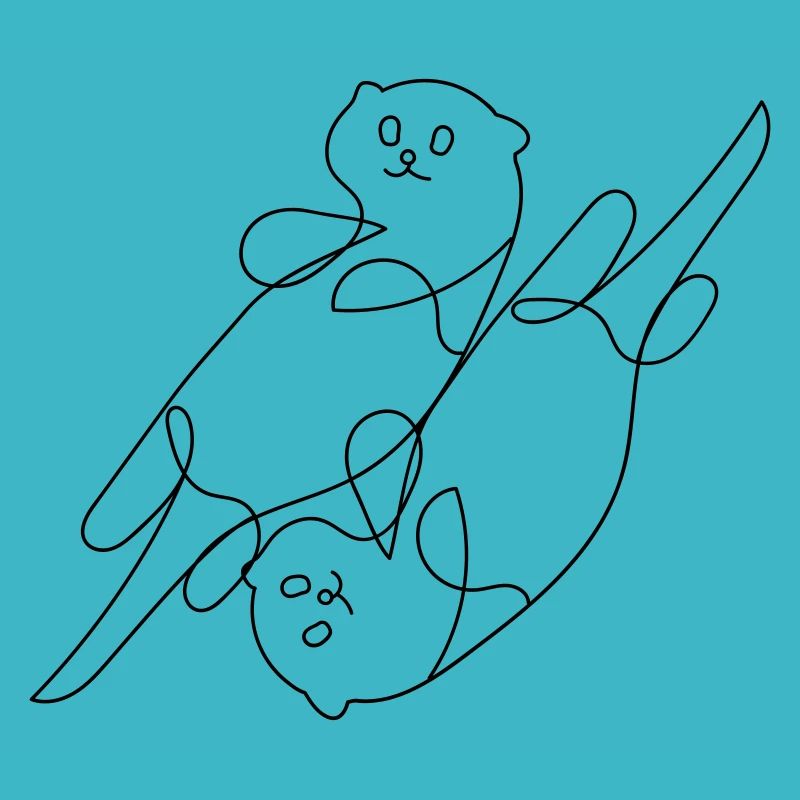 Otter One-Line Art