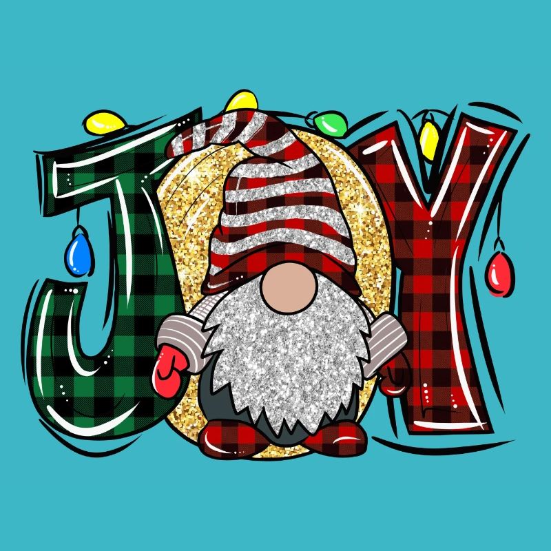 Weihnachts Gnome mit Joy Spruch Weihnachtszwerg