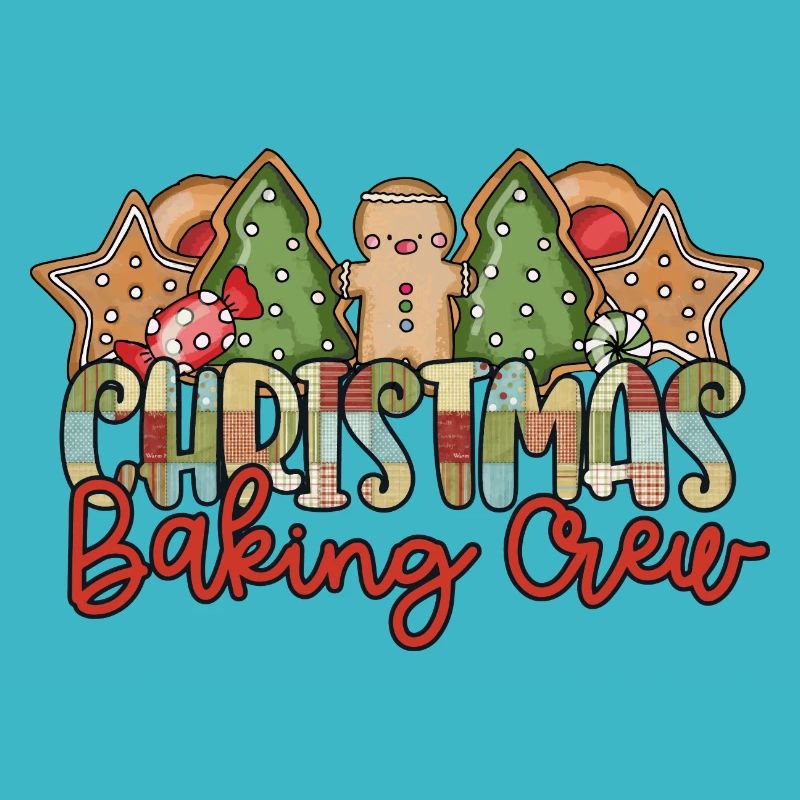 Funny Gingerbread Christmas Baking Crew