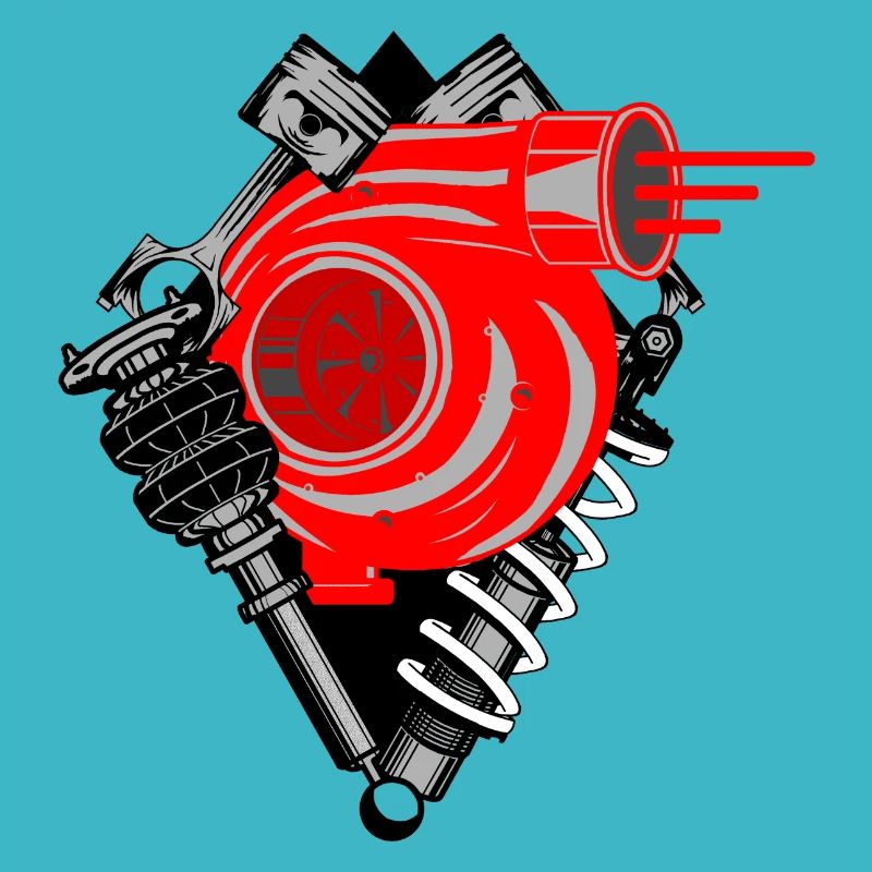 Turbocompresseur avec châssis et cylindre