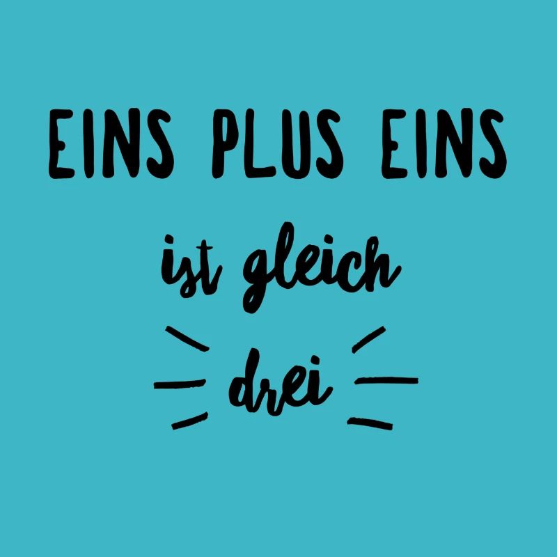 1 + 1 = 3 Geschenkidee Geburt Mathe Fail