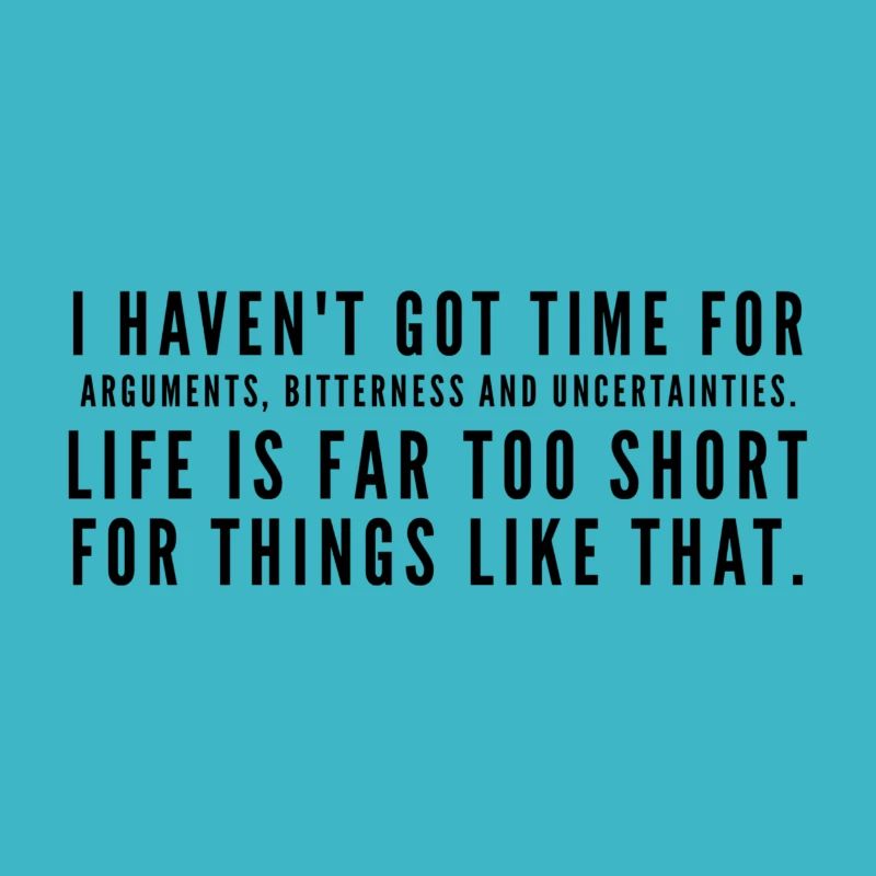 I have no time for arguments Motivation in schwarz