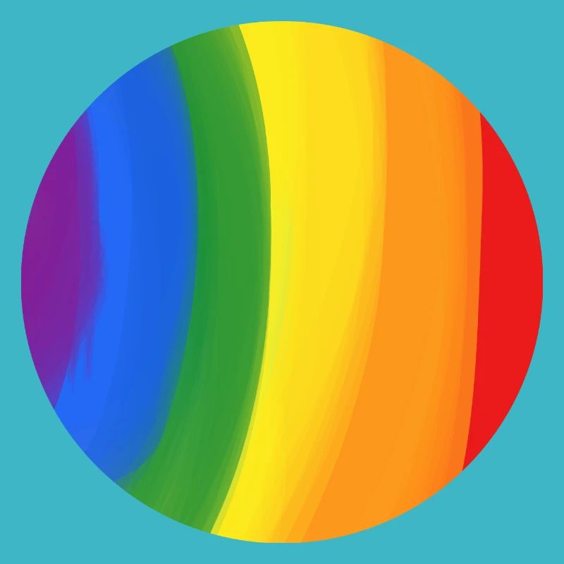 Couleurs de l’arc-en-ciel attrapé dans un cercle