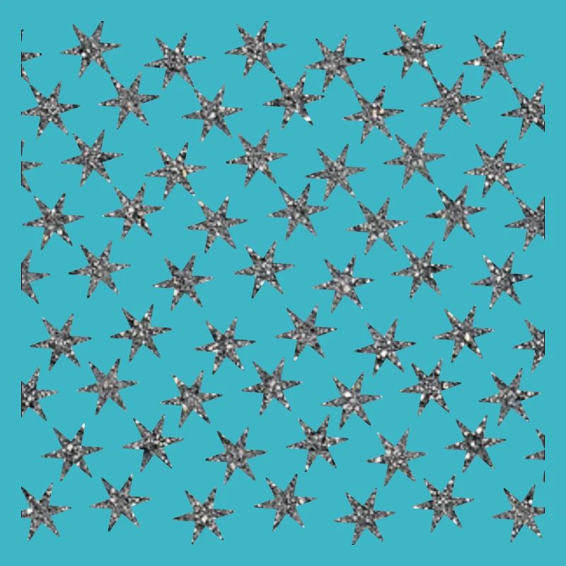 Étoiles aspect sable gris argent