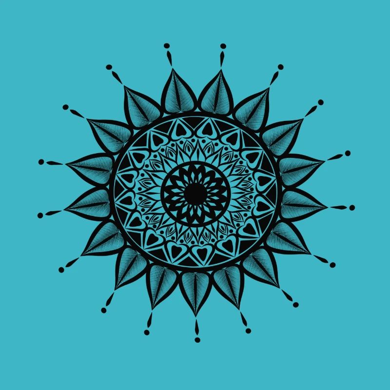 GROSSE MANDALA schwarz