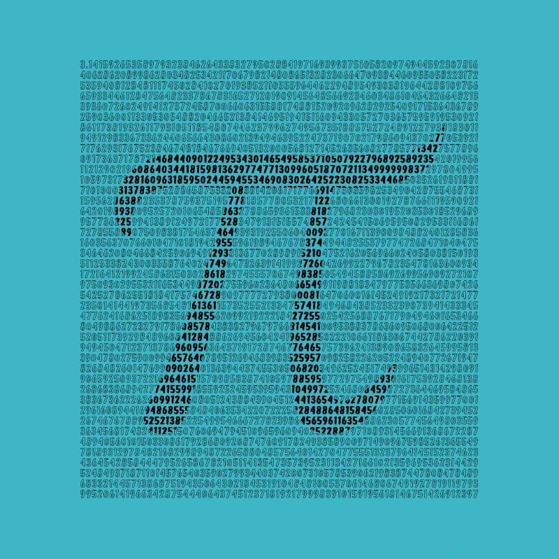 Math - PI avec près de 3000 décimales