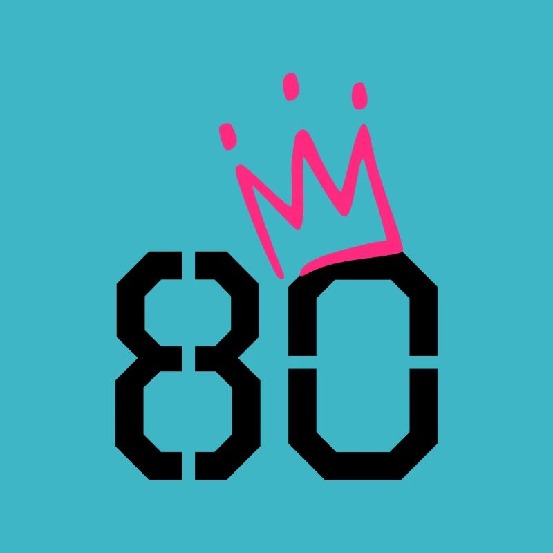 80e anniversaire - 80 couronne - 80 ans