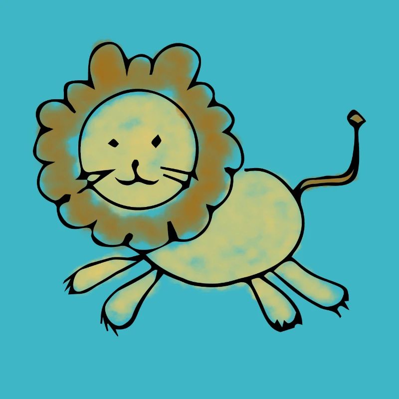 Lion doux Dessin d’enfant