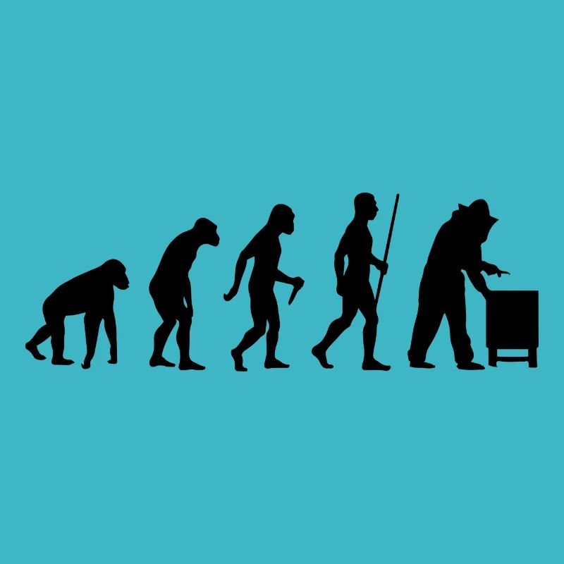 Menschliche evolution Geschenk Biene Imker Honig