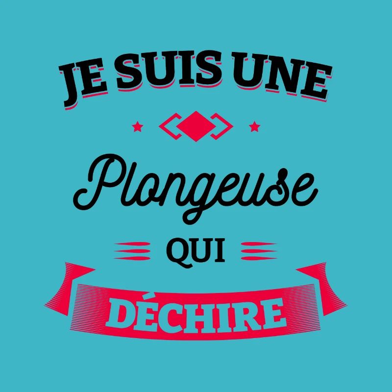PLONGEUSE QUI DÉCHIRE